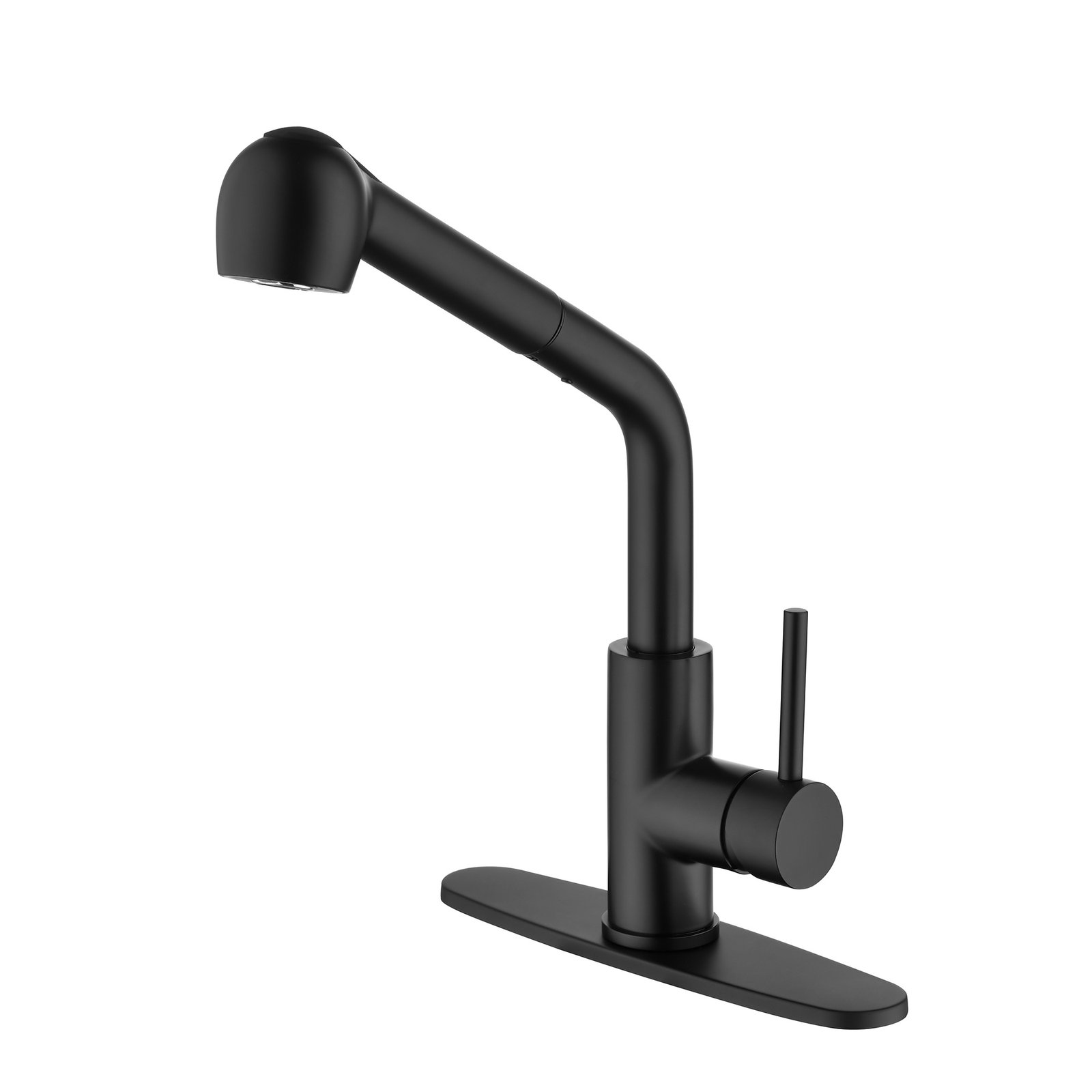 Stainless Steel Matte Black Single Handle Pull Out Spray, Kitchen Faucet - Image 6