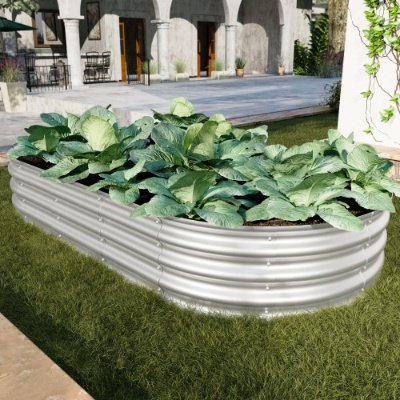2Pcs 6x3x1ft Raised Garden Bed Kit, Galvanized Planter Raised Garden Beds For Outdoor For Vegetables,Flowers &Herbs, Heavy Duty, Rust-Resistant, Easy Assembly - Image 4