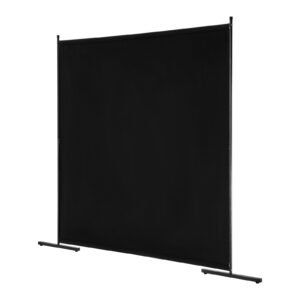 Room Divider, Single Panel Room Divider, 6FT Privacy Screen Indoor, Partition Divider For Room Separation, Freestanding Room Divider Panel For Office, Bedroom, Black