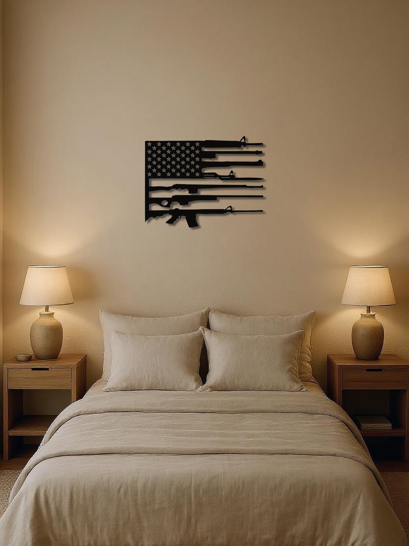 Tailor-Made American Flag Metal Wall Ornament,For Lovers Of Patriotic Interior - Image 5