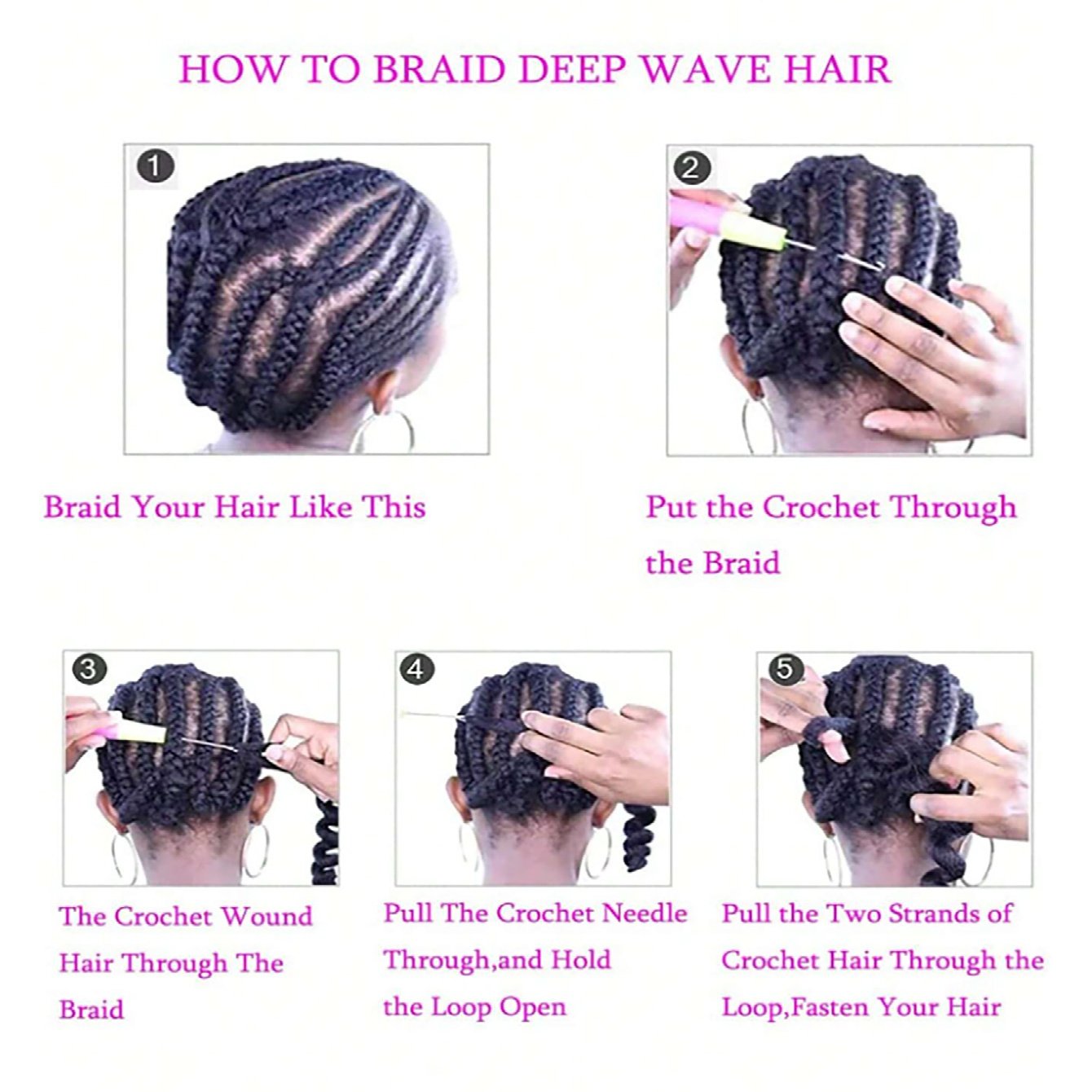 Synthetic Senegalese Braid Crochet Hair - Image 6