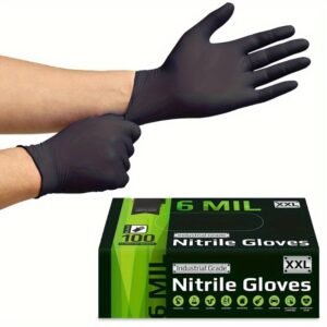 Disposable Nitrile Gloves Black High Elastic Composite, Suitable For Kitchen Household Cleaning, Etc