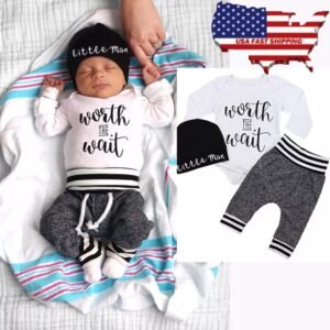 Newborn Baby Boy Outfit Set