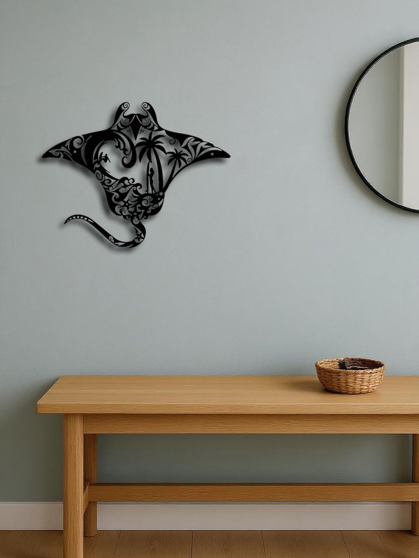 Coastal Metal Wall Art,Nautical Beach Decor For Living Room, Bedroom, Bathroom - Image 3