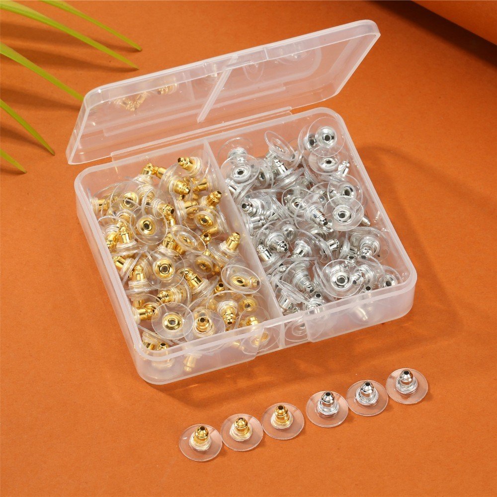 Earrings with Rubber Stoppers - Image 4