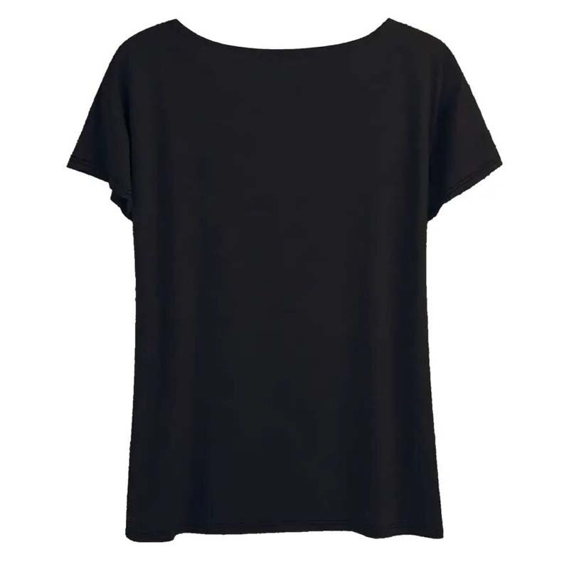 Women's Casual 'Feral' Letter Print T-Shirt - Breathable Round Neck Tee For Summer - Image 2