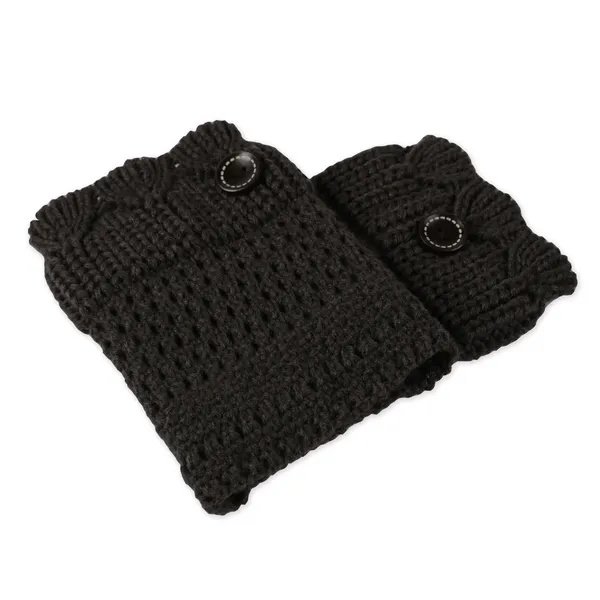 Women Winter Crochet Knit Leg Warmers - Image 2