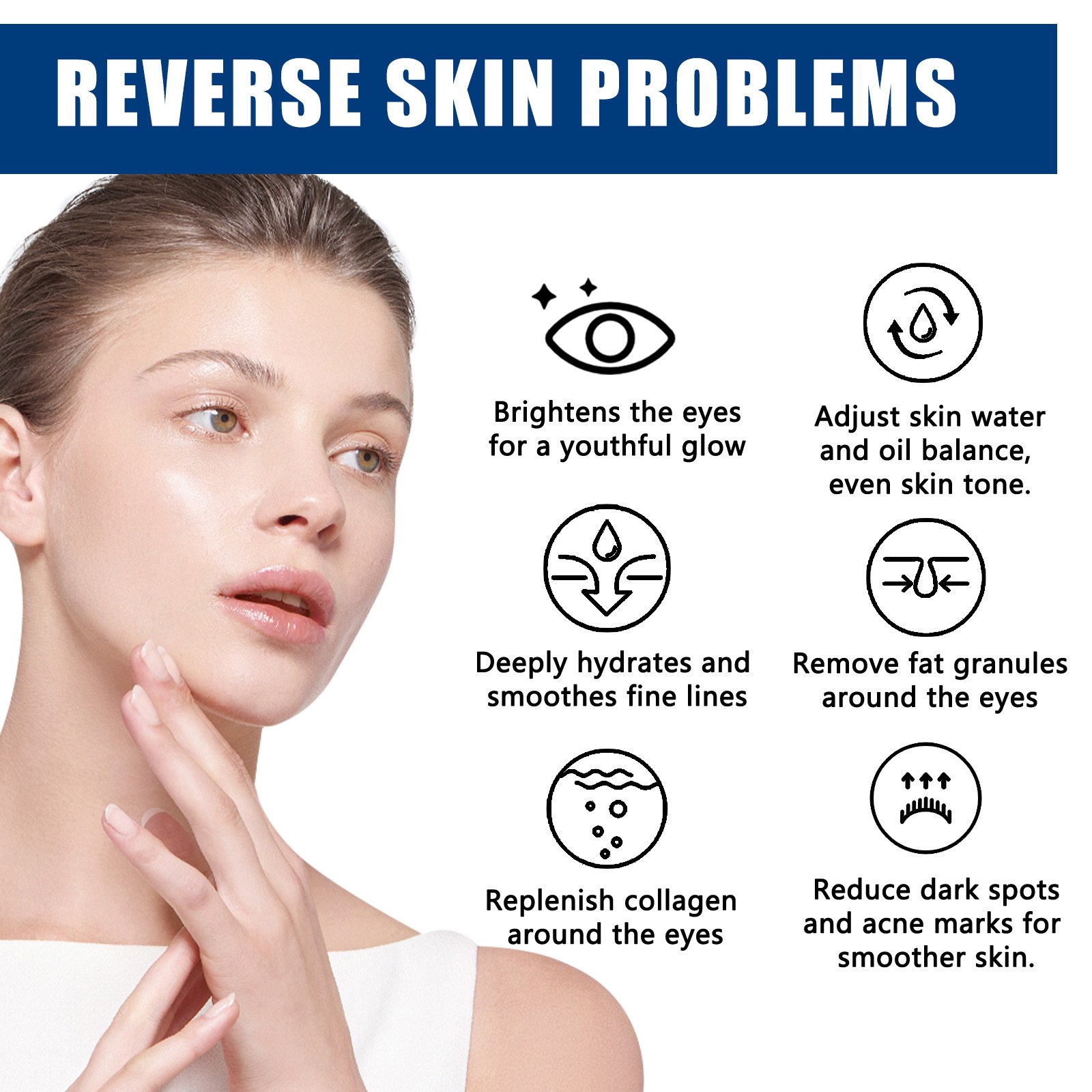 EELHOE Collagen Black Circle Eye Cream, Reduces Lines Moisturizes And Repairs Skin Eye Cream - Image 4