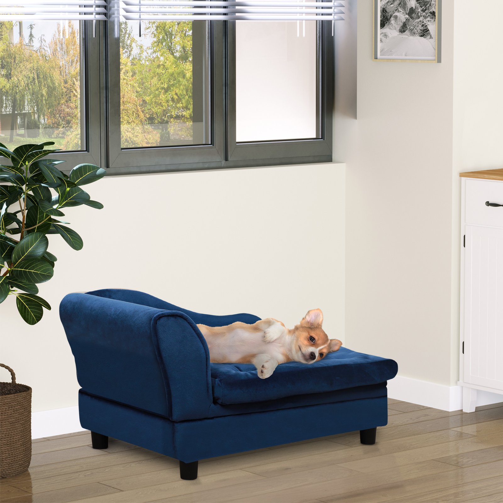 Luxury Small Dog Bed With Hidden Storage - Image 4