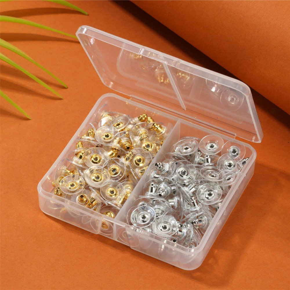 Earrings with Rubber Stoppers - Image 5