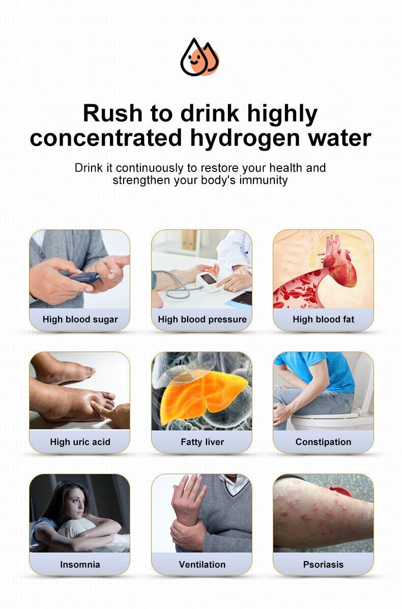 Hydrogen Water Bottle 1.5L Hydrogen Rich Portable Rich Hydrogen Water Generator - Image 2