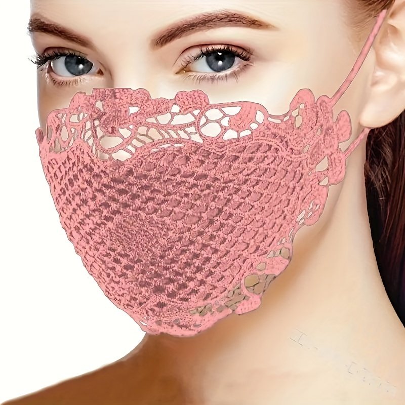 6PCS Sexy Lace Face Mask For Women- Adjustable Ear Loops- Cute, Sexy Washable And Reusable - Image 4