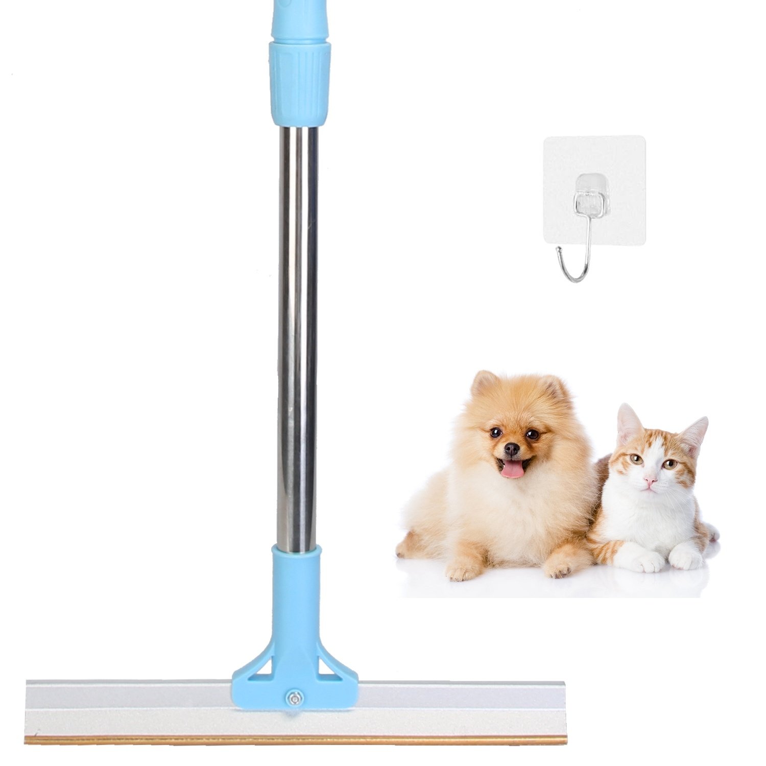 1Pc Pet Hair Removal Rake With 54.33in Adjustable Telescopic Rod Multi-Fabric Dog Cat Hair Scraper Lint Shaver For Carpet Rug Clothes Couch - Image 10