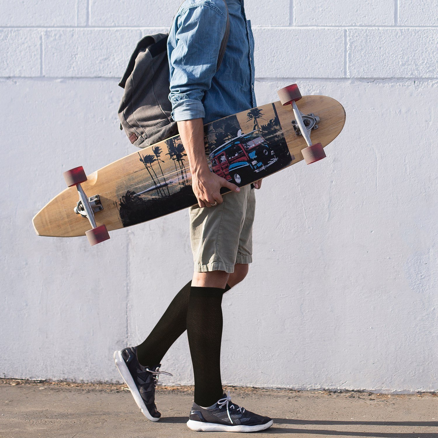 Unisex Copper Compression Socks Women Man Durable Hose Graduated Support Socks For Running Nursing Shin Splints Edema Swelling Recovery - Image 3