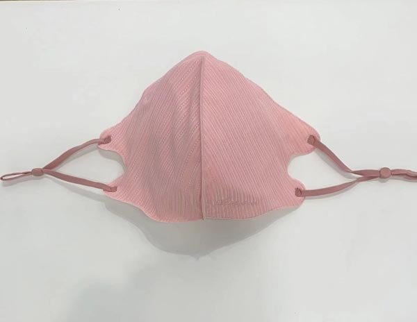 3D Striped Mask-Pink 4003