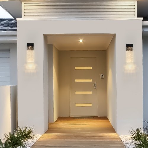 Outdoor Waterproof Transparent LED Crystal Wall Light Supports Many Types Of Bulb-2 Packs Unavailable Platforms- Temu - Image 3