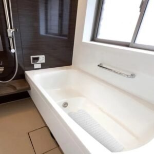 Bath Tub Mat Non-Slip Shower Mat BPA-Free Massage Anti-Bacterial With Suction Cups Washable
