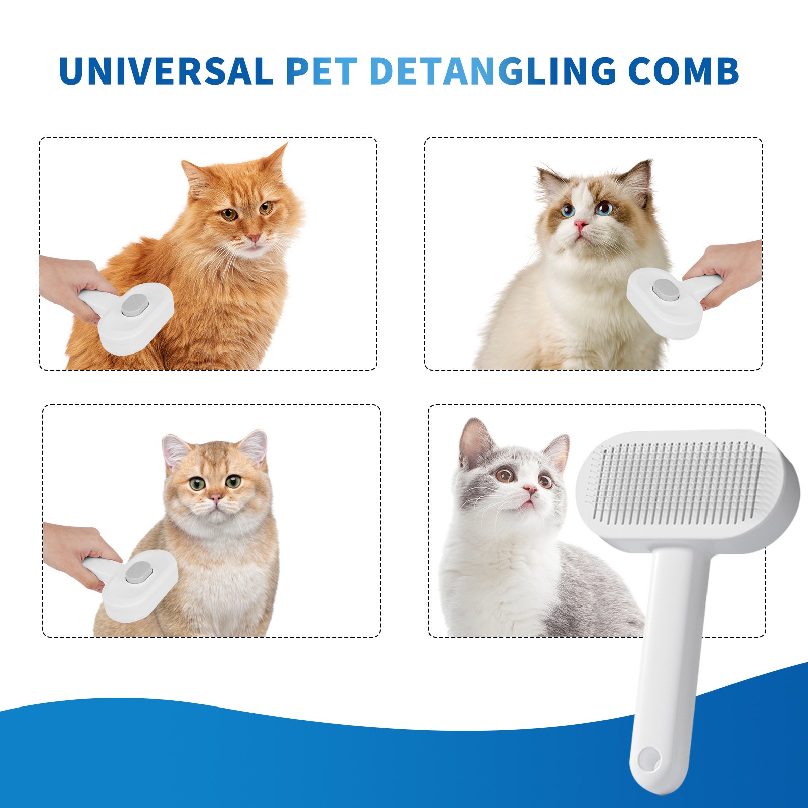 Efficient Universal Pet Hair Removal Comb, Gently Smoothing Out The Tangled Hair Of Your Beloved Pet, Carefully Caring For Every Gentle Touch - Image 9