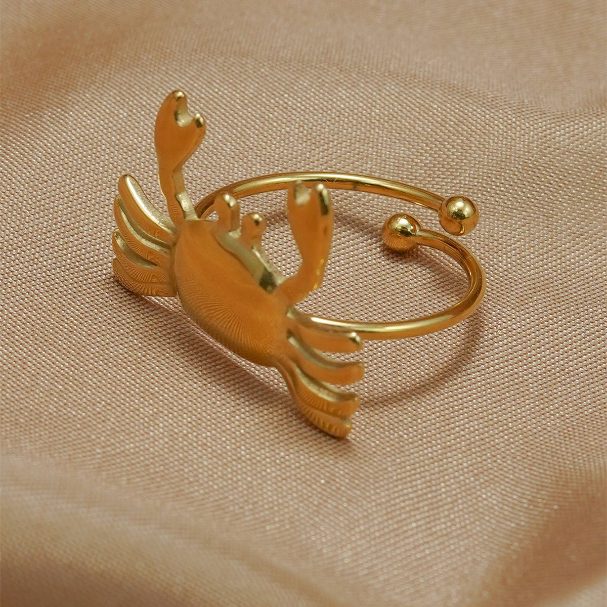 Stainless Steel Crab Design Ring - Image 3