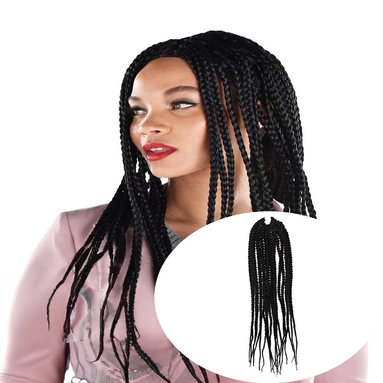 Synthetic Senegalese Braid Crochet Hair