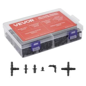 300Pcs Drip Irrigation Fitting Parts Kit For 1/4" Tubing For Yard Garden Lawn