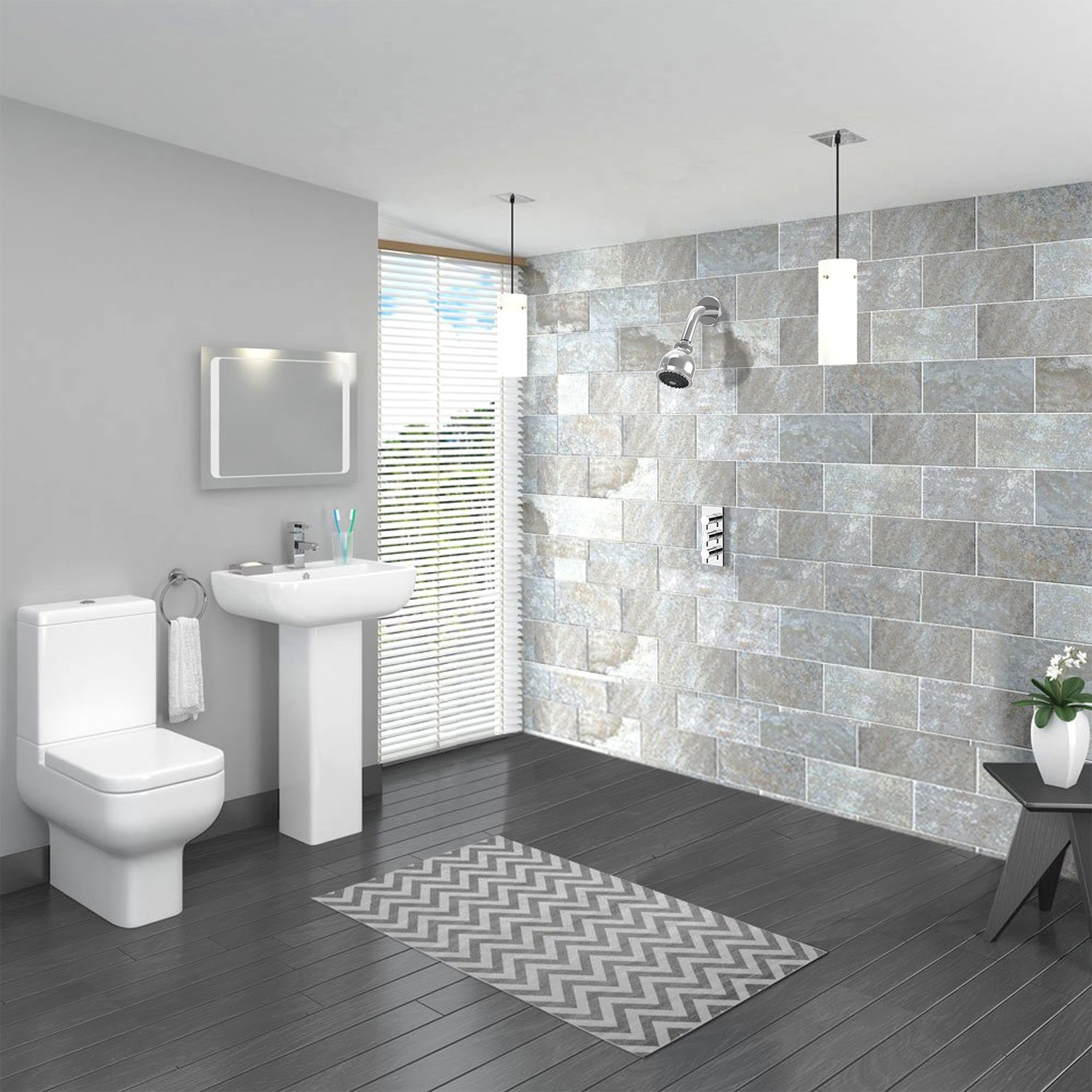 2-Spray Settings 2.92 In. Wall Mount Fixed Adjustable Shower Head In Chrome,,Non-EBAY Certified Warehouse - Image 10