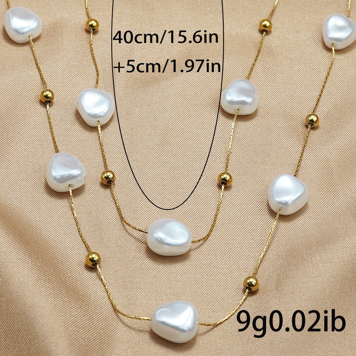 Stainless Steel Pearl Necklace - Image 5