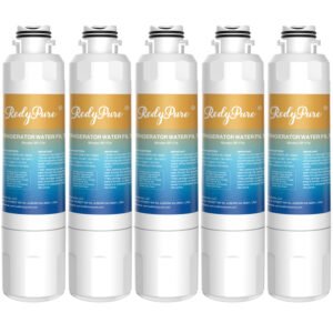5 Pack Refrigerator Water Filter Replacement For Water Filter HAF-CIN EXP, DA29-00020B, HAF-CIN, DA29-00020B-1, RF28HMEDBSR, RF263BEAESR, RS25J500DSR, RF263TEAESG, HDX FMS-2, DA97-08006A-1