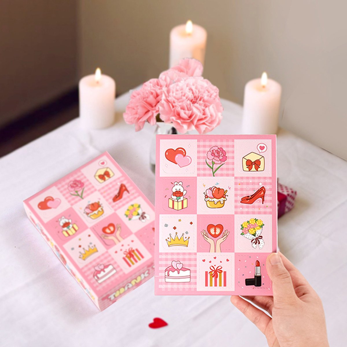 15PCS Bakery Gift Boxes With Dividers 12 Cell Paper Gift Box - Image 3