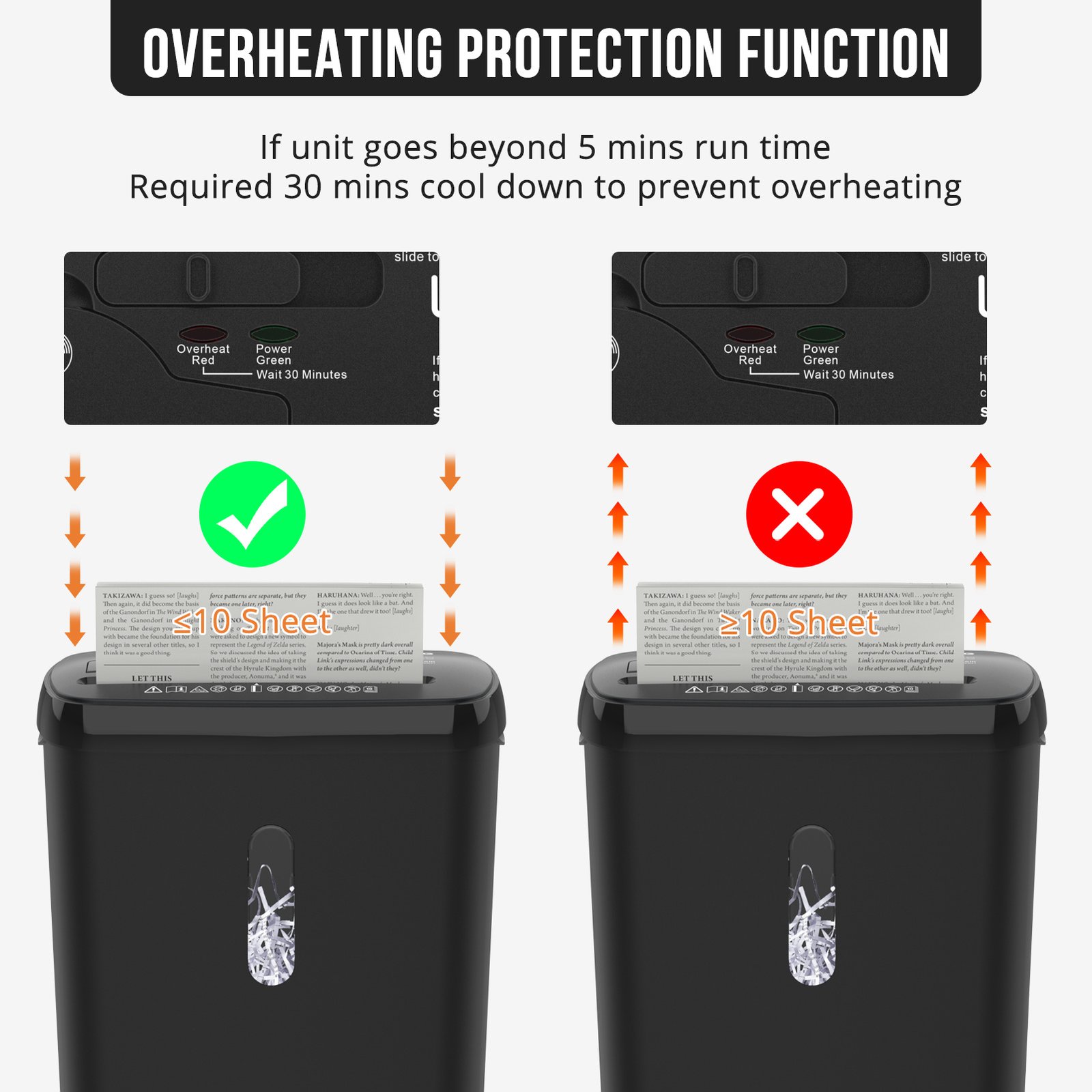 High-Security Paper Shredder, P-2 Certified - Image 6