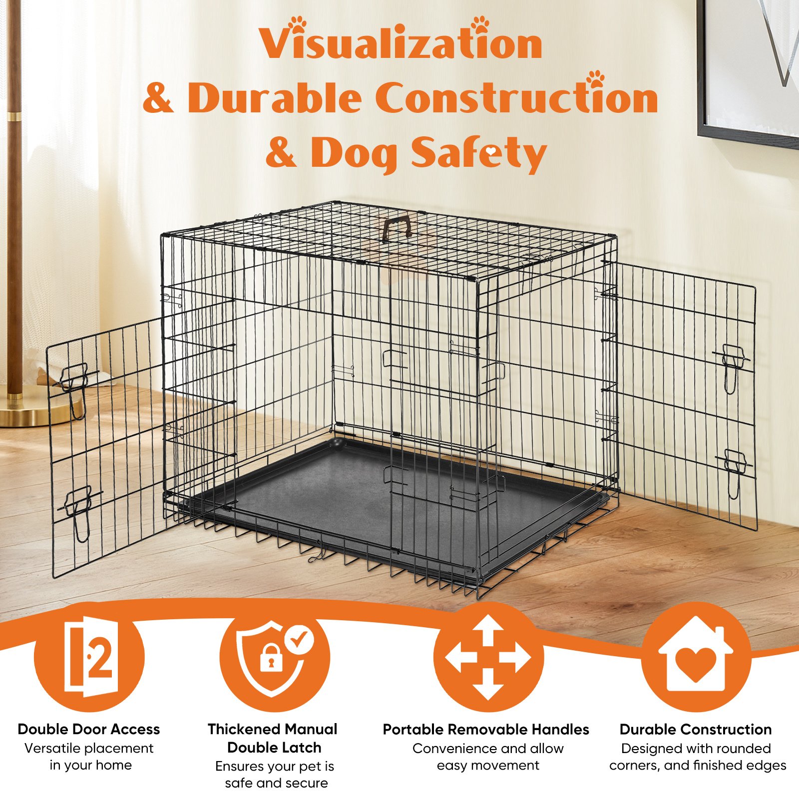 A Dog Cage With Two Doors - Image 9