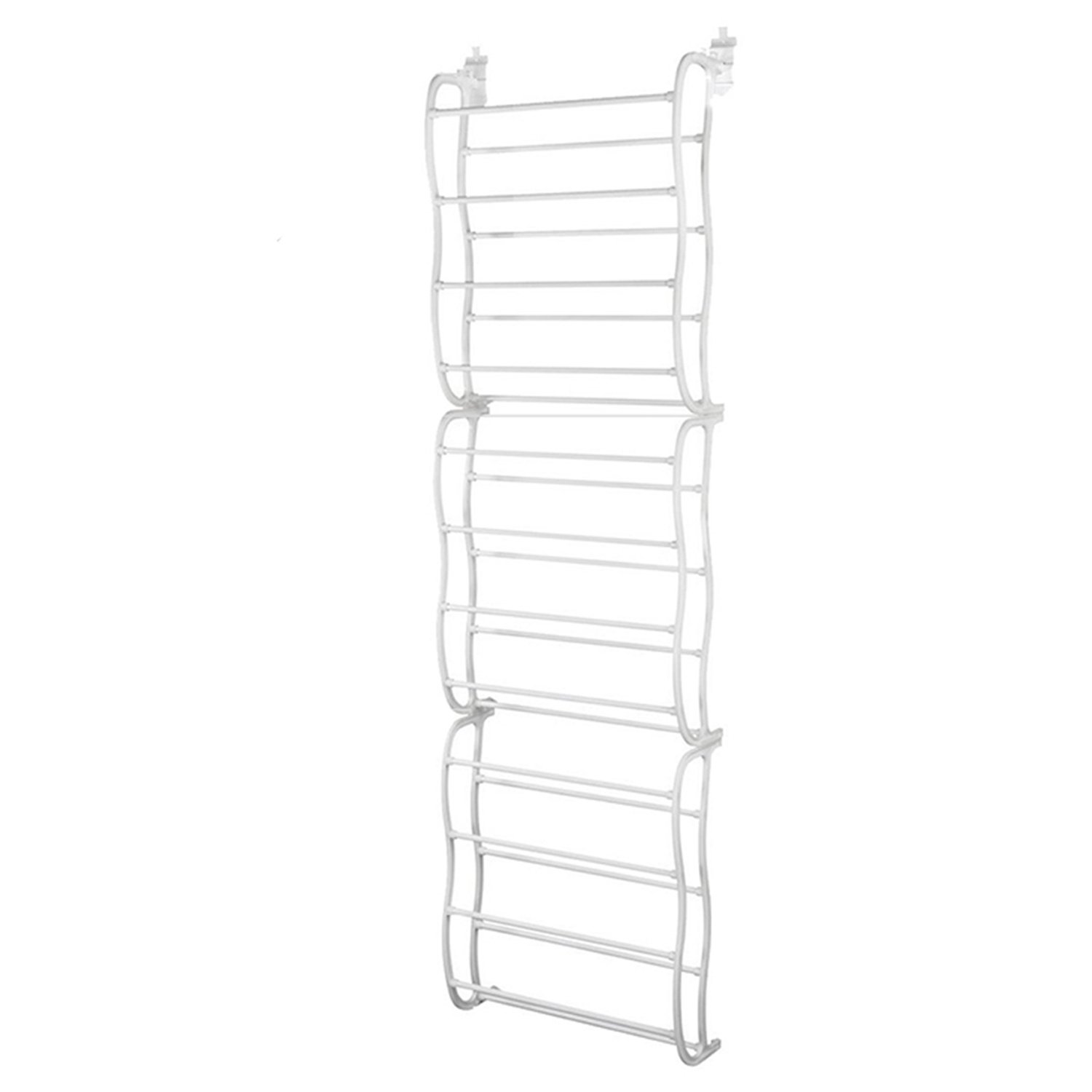 36 Pairs Over-The-Door Shoe Rack 12 Layers Wall Hanging Closet Shoe Organizer Storage Stand - Image 2