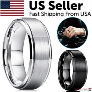 Tungsten Carbide Mens Wedding Ring