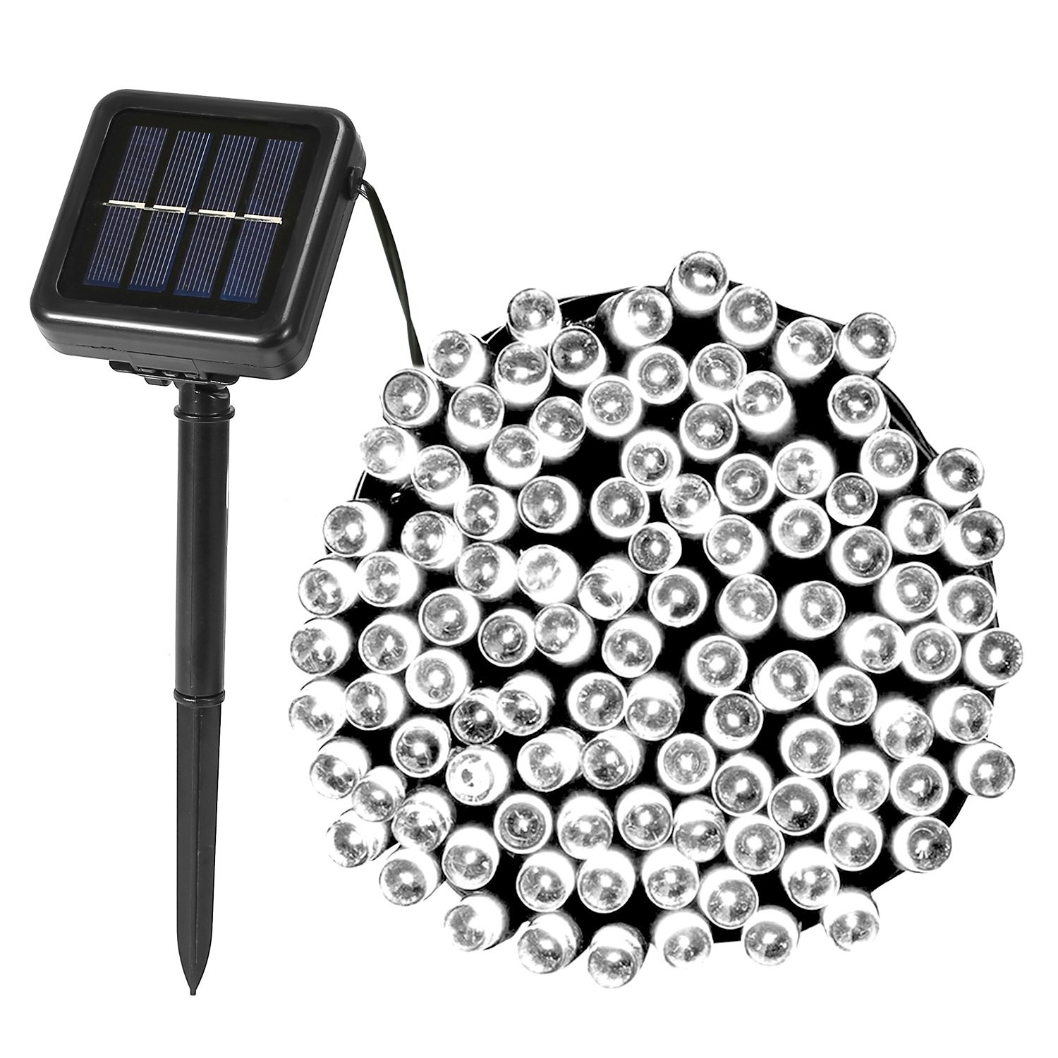 1Pc 200 LED 22M Solar String Lights With 8 Lighting Modes IP44 Waterproof For Christmas Wedding Party Garden Yard Decor