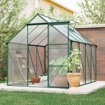 Green-6 X 8 FT Outdoor Patio Greenhouse - Image 2