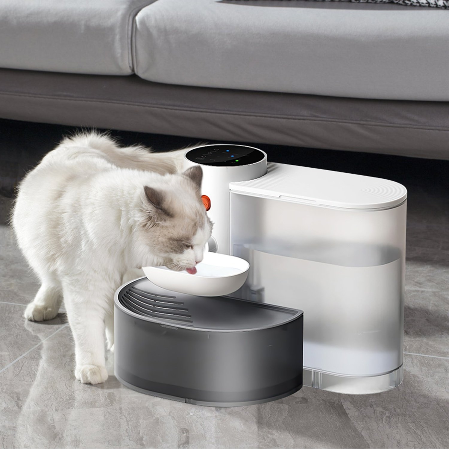 1Pc Smart Pet Water Fountain Automatic Cat Water Dispenser 3L Cordless Rechargeable Dog Water Fountain Self-Refill With 3 Adjustable Volume 3 Time Intervals Touch Control - Image 2