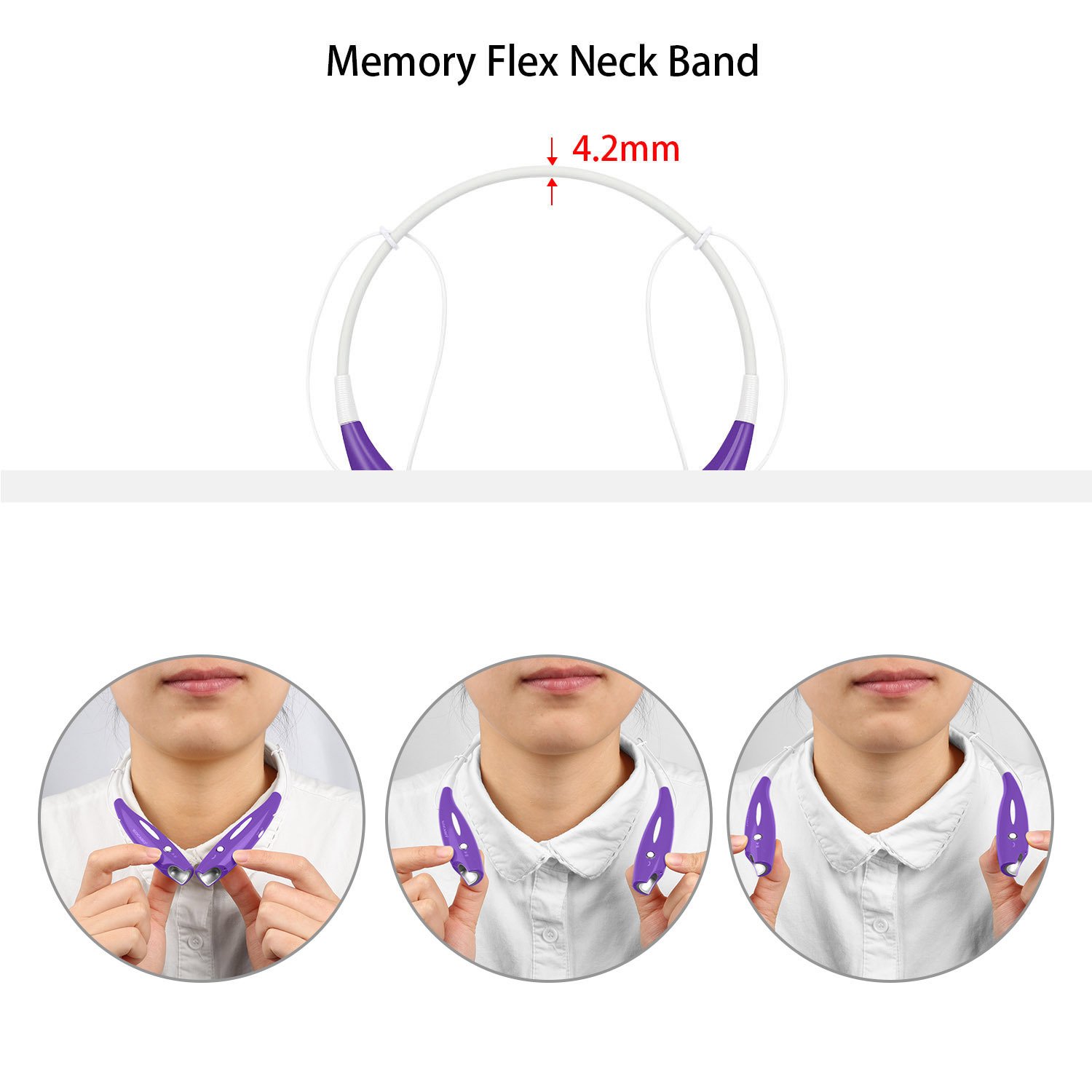 Wireless Neckband Headset with Mic - Image 10