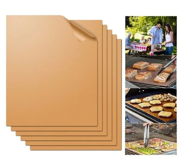 Copper Grill And Baking Mats - 5 Pack