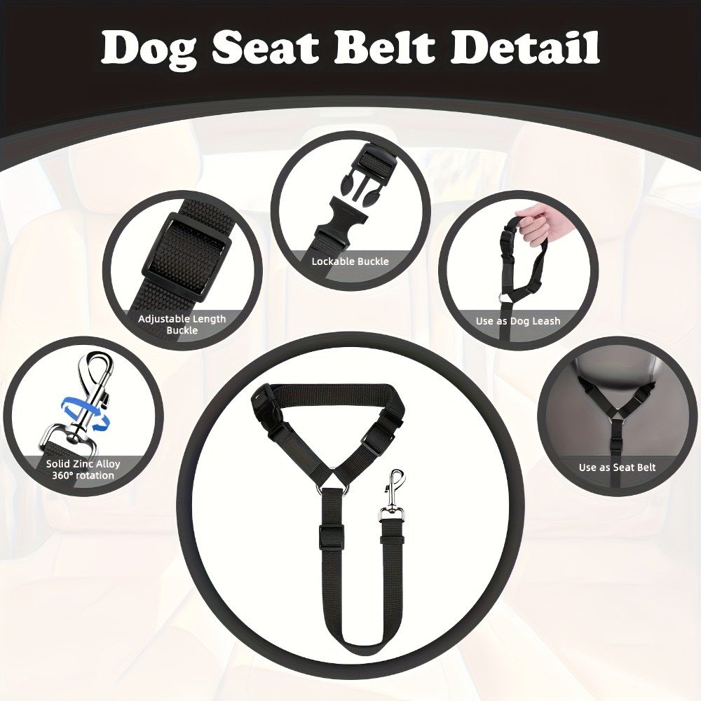 The Two - Piece Dog Leash Set Is Made Of Wear - Resistant And Skin - Friendly Materials. With Excellent Quality, It Meets Various Travel Needs Of Dogs. - Image 3