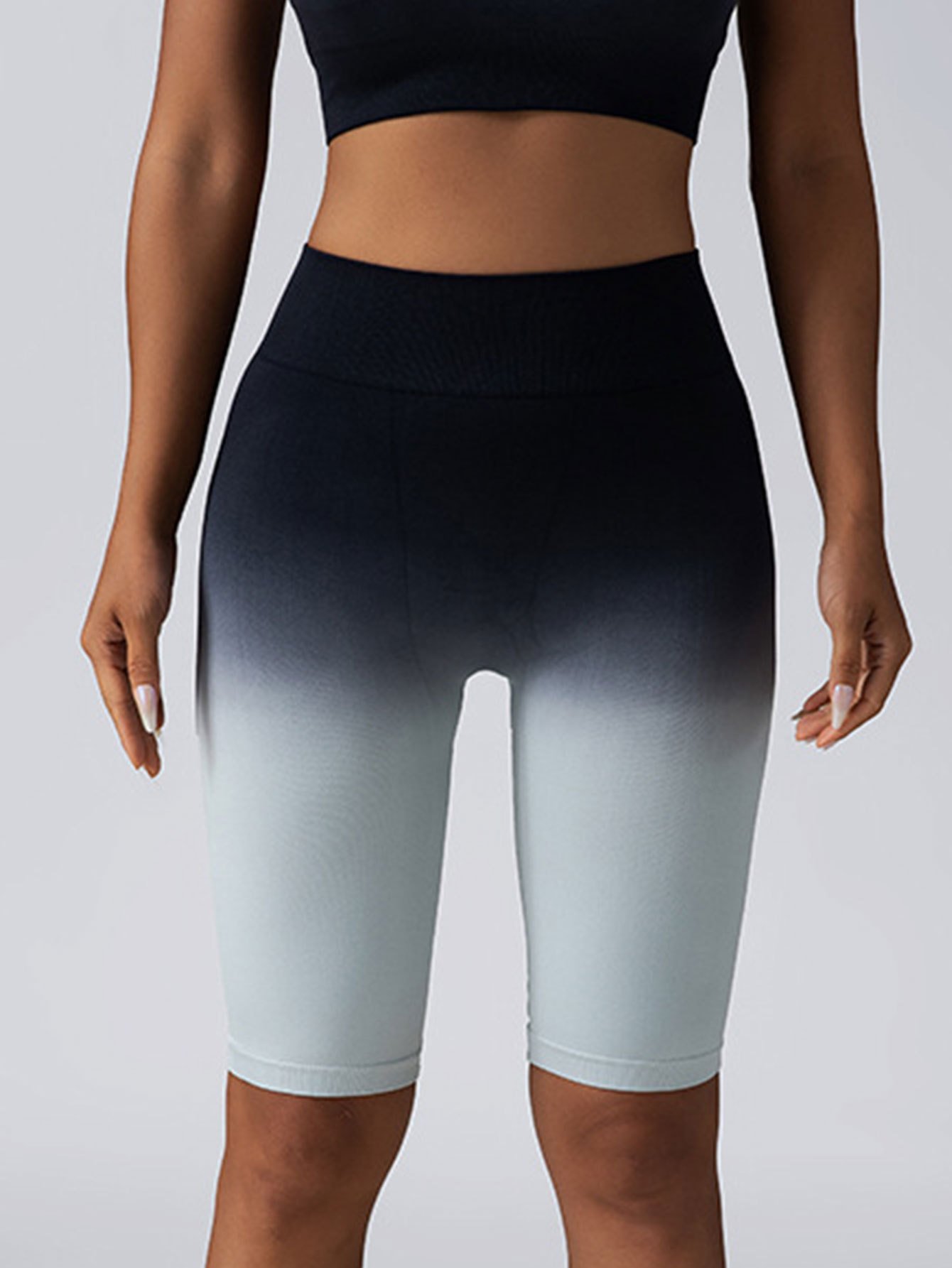 3 Pack Women Workout Shorts Scrunch Shorts Seamless High Waisted Contour Gym Yoga Biker Shorts - Image 9