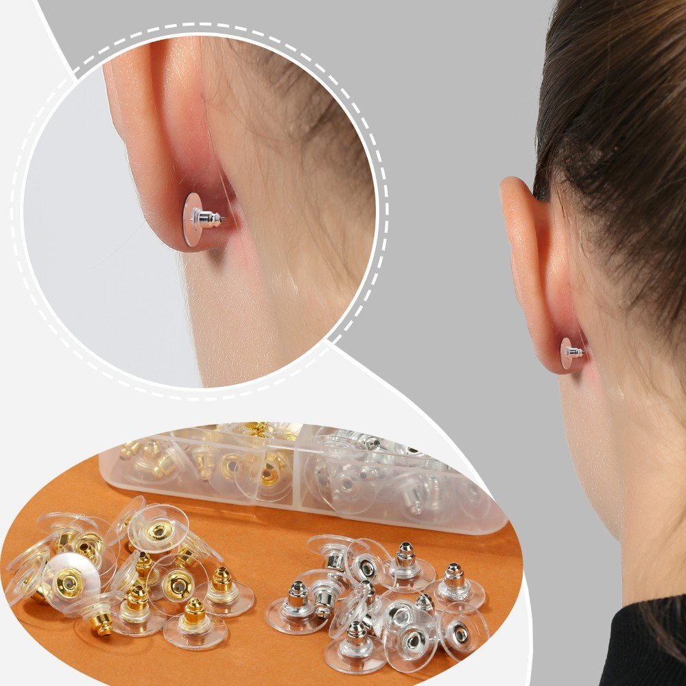 Earrings with Rubber Stoppers - Image 7