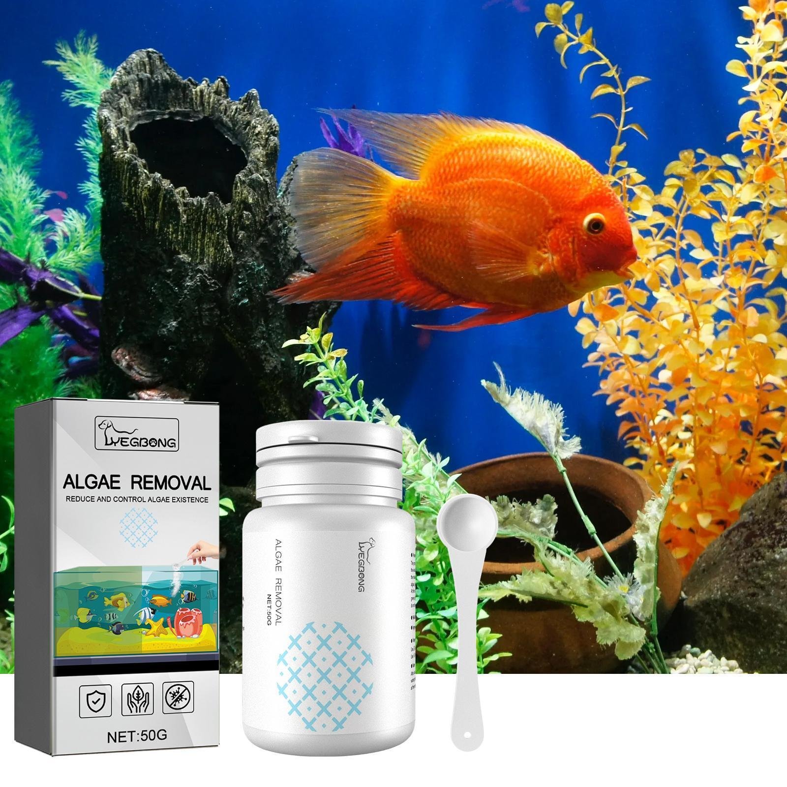 Igbondigal Lichen Fish Tank Cleaning Supplies Algaecide To Remove Moss And Green Water Algae - Image 7