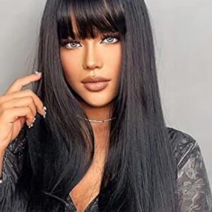 Natural Black Layered Wig