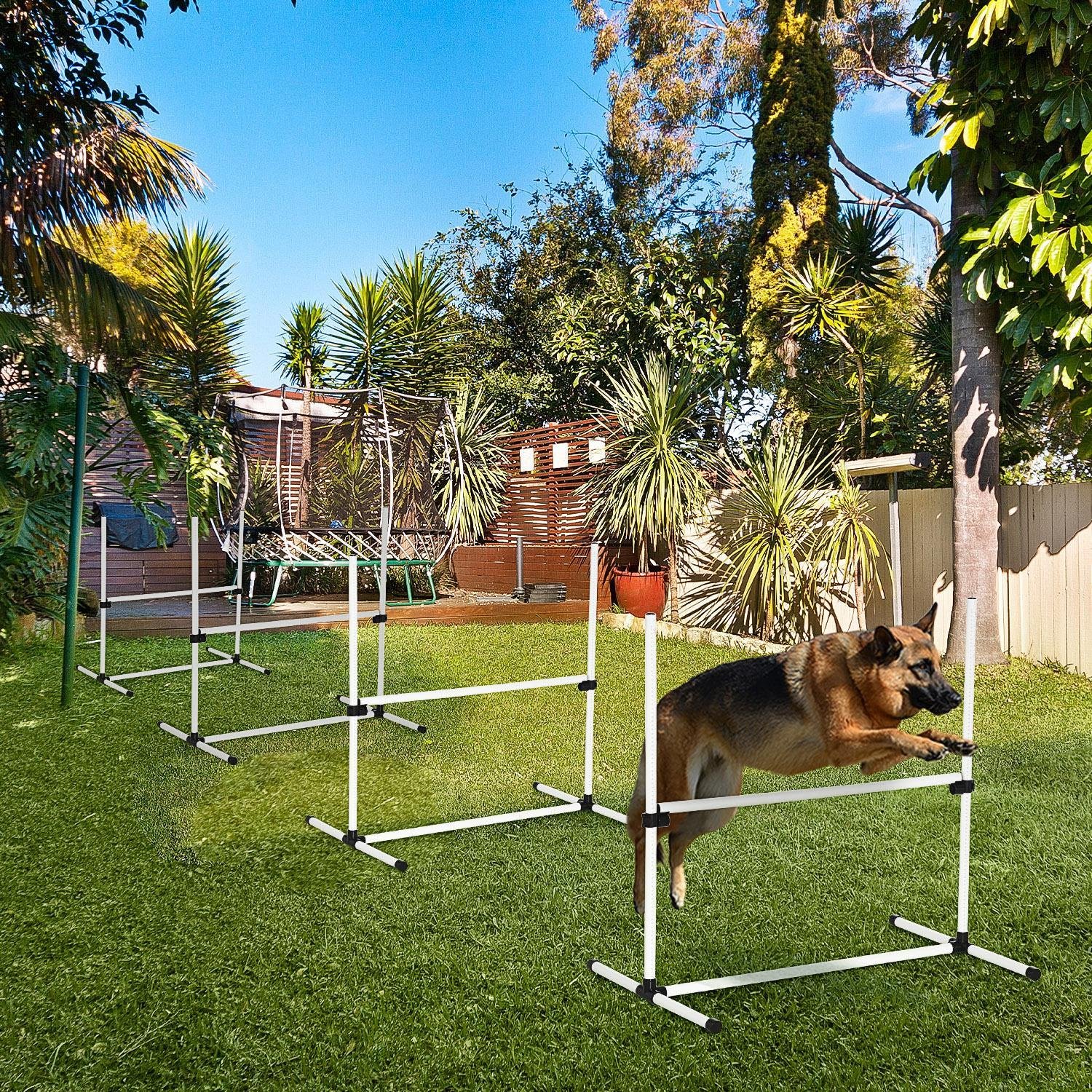 4-piece Dog Agility Training Equipment With Height-adjustable Jumping Poles - Image 8