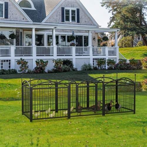 Dog Playpen Indoor 24 Inch 8 Panel Metal Dog Playpen - Image 3