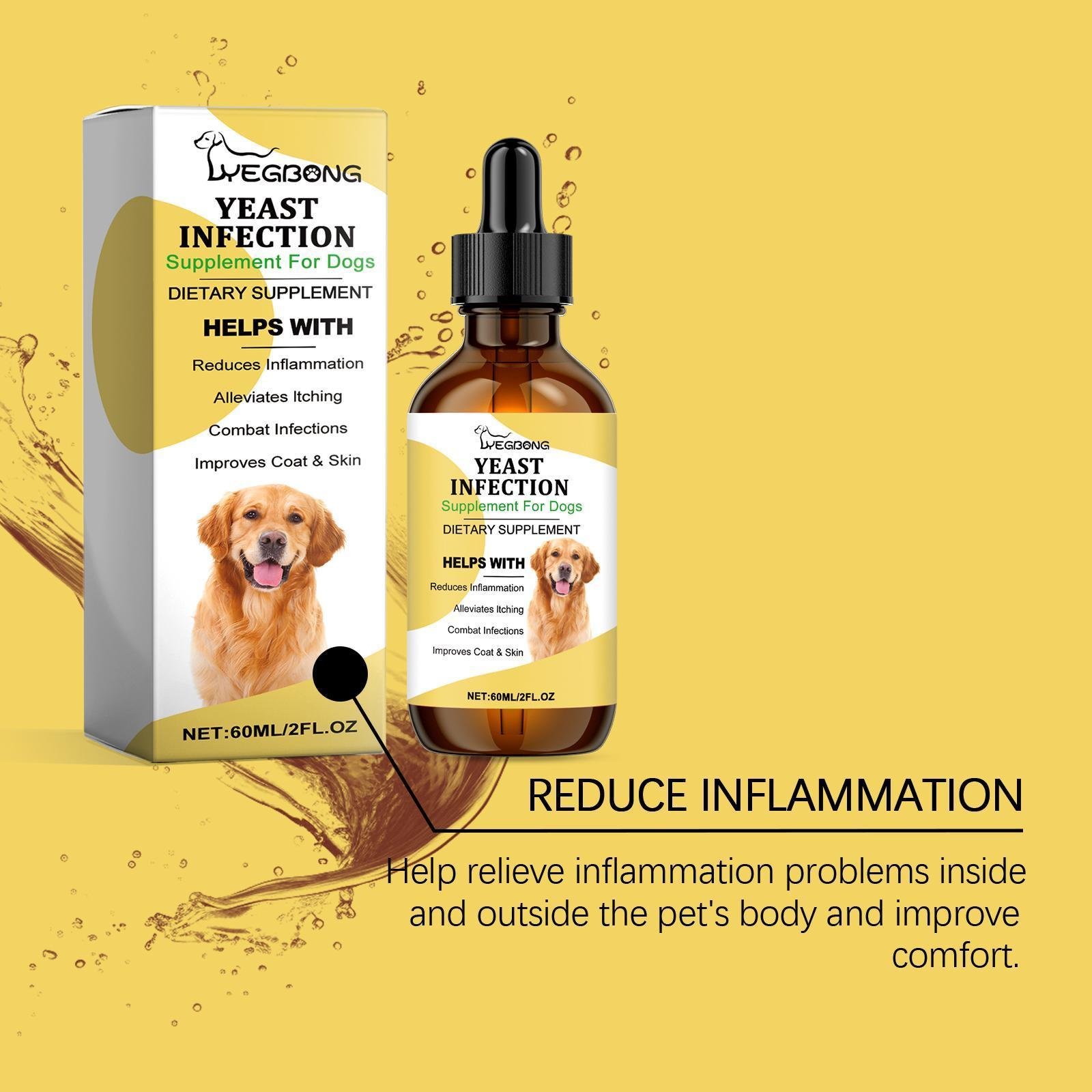 Yebang Pet Herbal Supplement Herbal Yeast Supplement For Soothing Pet Skin Care - Image 3