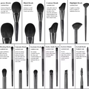High Quality Wood Makeup Brushes