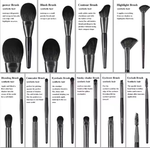 High Quality Wood Makeup Brushes
