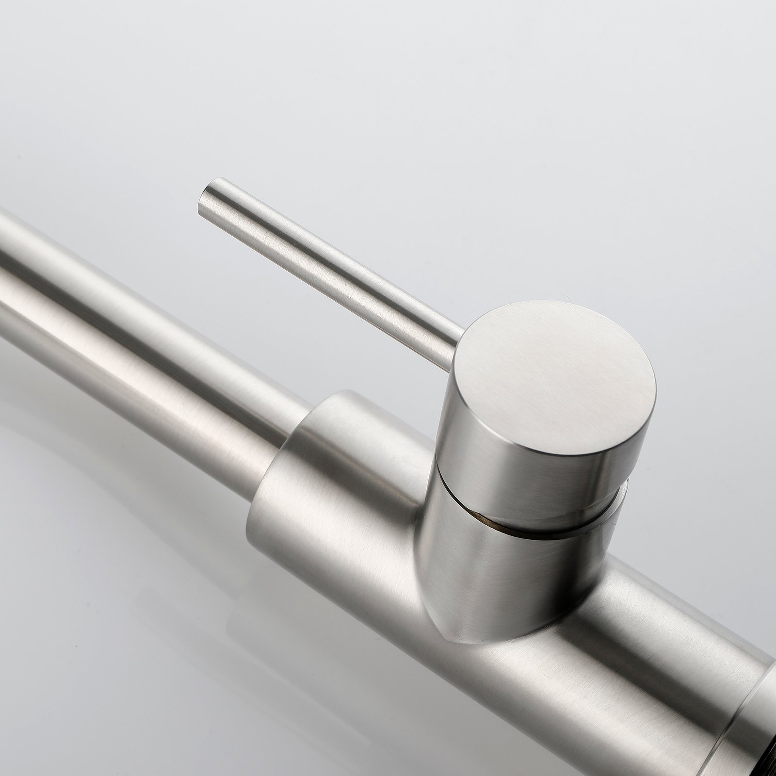 Single Handle High Pull Out Kitchen Faucet, Single-stage Stainless Steel Kitchen Sink Faucet, With Pull Down Spray - Image 5