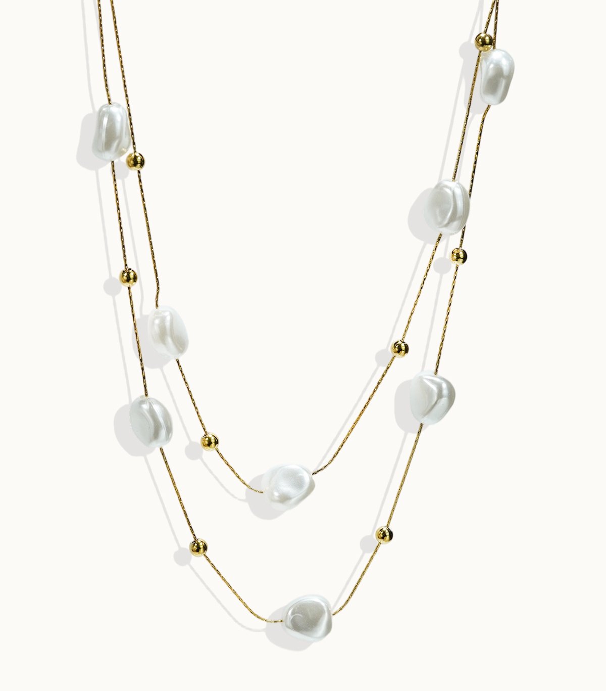 Stainless Steel Pearl Necklace - Image 3